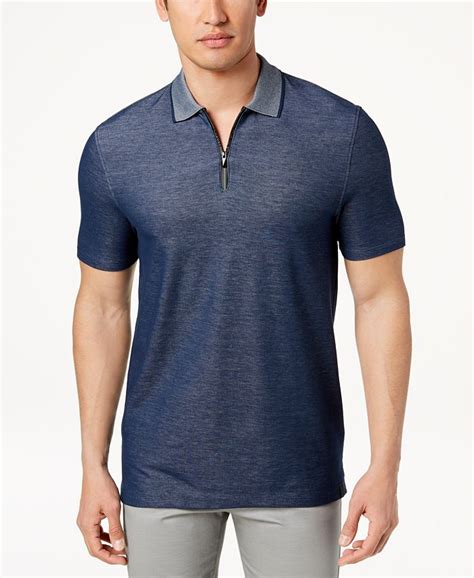 calvin klein zipper polo.